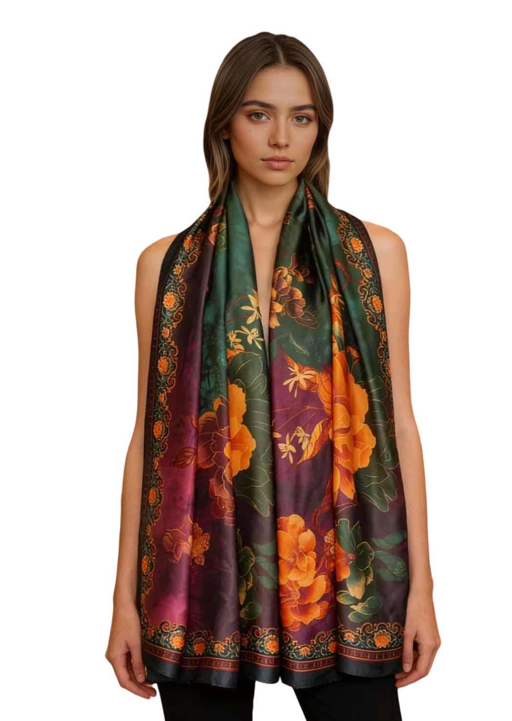 xyueanlo SR-083 Satin Royale Scarf - View 1